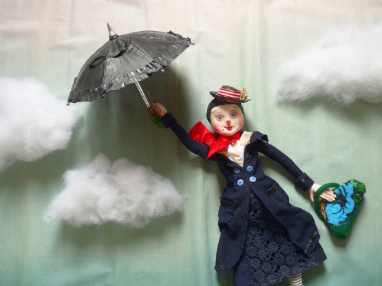 an ooak mary poppins art doll sculpted by the free folk