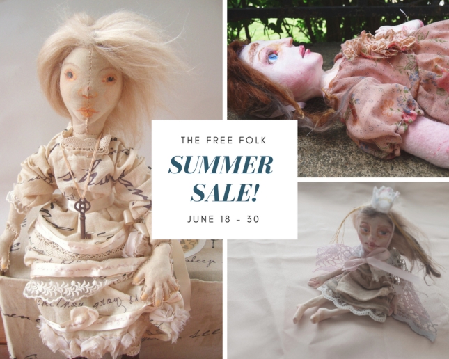 summer sale graphic feature art dolls by the free folk